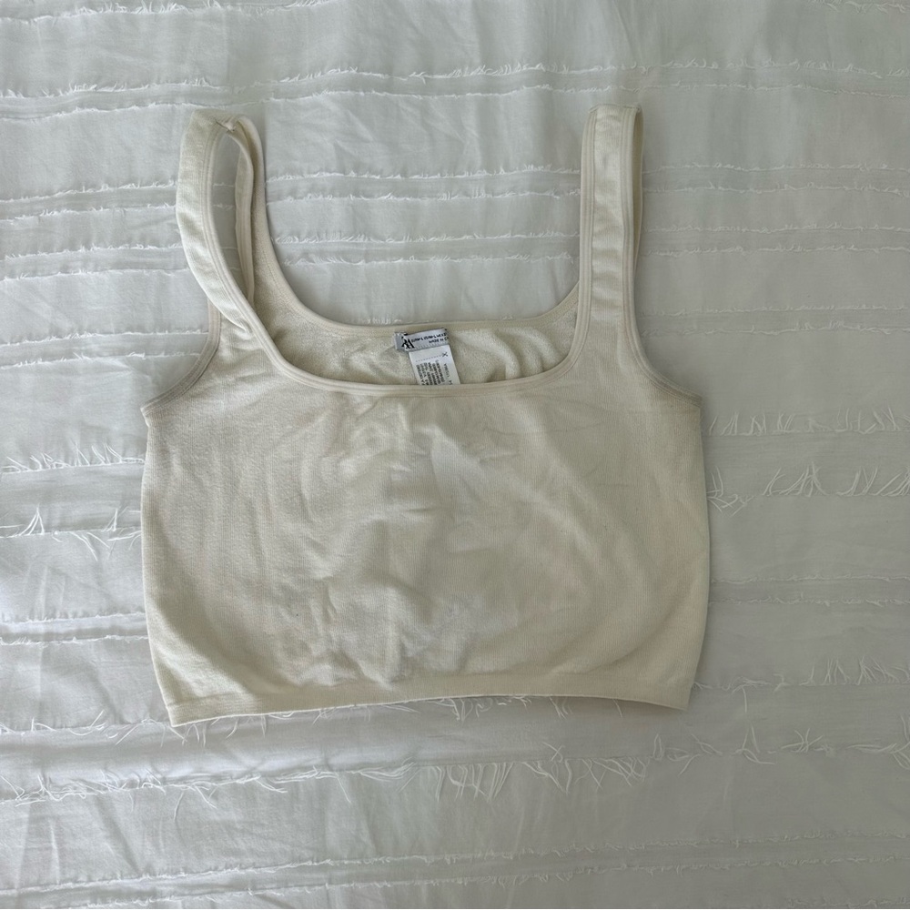 White Zara tank